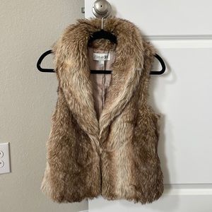 Forever 21 Fur Vest Brown